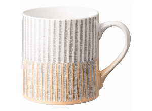 Кружка бело-бежевая 530 мл (кор=36шт)
