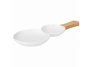 Менажница lefard native 2 сек. с дерев. ручкой 33,5*14*2,3 см (кор=36шт.)