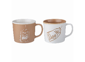 Набор кружек 2шт positive 340 мл