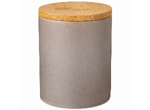 Банка для сыпучих продуктов 570 мл коллекция glaze collection цвет:серый меланж