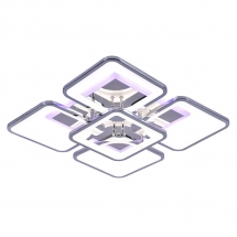 Светодиодная люстра 10005/4+1 CHR (BL+YL)