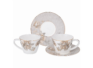 Чайный набор lefard очарование на 2 пер. 4 пр. 220 мл (кор=12наб.)