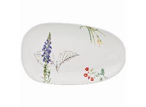 Тарелка обеденная овальная bronco meadow 35,5*21 см (мал.=3шт./кор=12шт.)